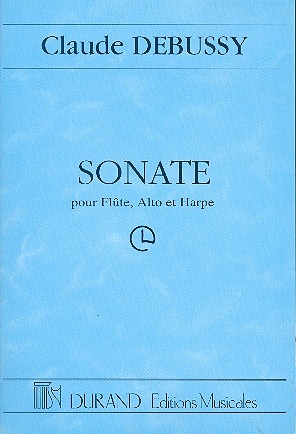 Sonate pour flute, alto et harpe, partition miniature