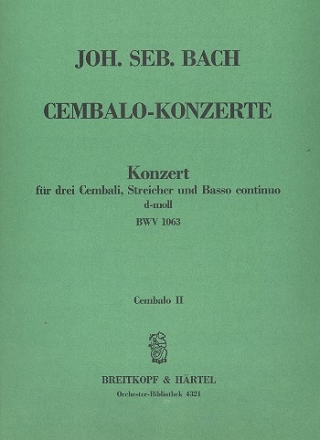 Konzert d-Moll BWV1063 fr 3 Cembali und Streicher Cembalo 2