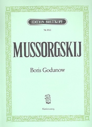 Boris Godunow - Originalfassung 1874  Klavierauszug (russ/frz/dt)