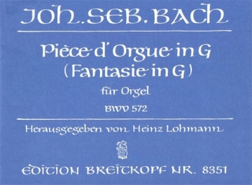 Pice d'orgue G-Dur BWV572 fr Orgel