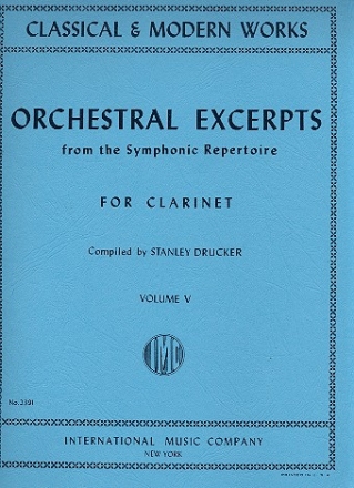 Orchestral Excerpts vol.5 for clarinet