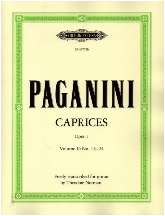 Caprices op.1 vol.2 (nos.13-24) for guitar