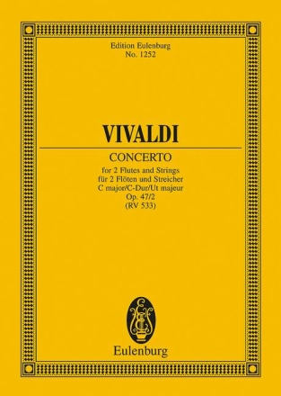 Concerto grosso C-Dur op.47,2 fr 2 Flten und Streicher Studienpartitur