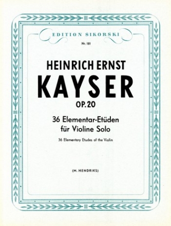 30 Elementaretden op.20 und op.26 fr Violine