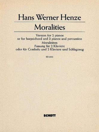 Moralitten fr gemischten Chor (SATB) mit Soli (AB), Sprecher und kleines Orchest Klavierauszug