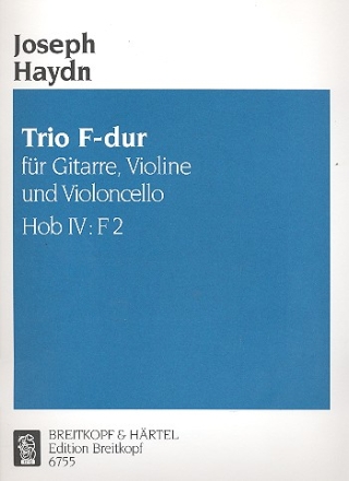 Trio F-Dur fr Violine, Violoncello und Gitarre Partitur und 2 Stimmen