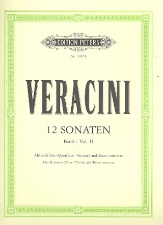 12 Sonaten Band 2 (Nr.4-6) fr Blockflte (Flte, Violine) und Bc