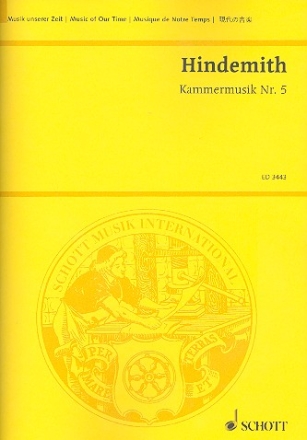 Kammermusik Nr.5 op.36,4 fr Viola und Kammerorchester Studienpartitur