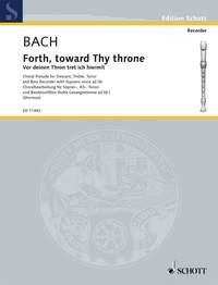 Vor deinem Thron Chorale Prelude no.668 for 4 recorders (SATB) score and 4 parts