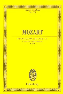 Konzert C-Dur KV503 fr Klavier und Orchester Studienpartitur