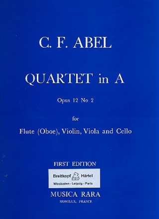 Quartett A-Dur op.12,2 fr Flte und Streichtrio Stimmen