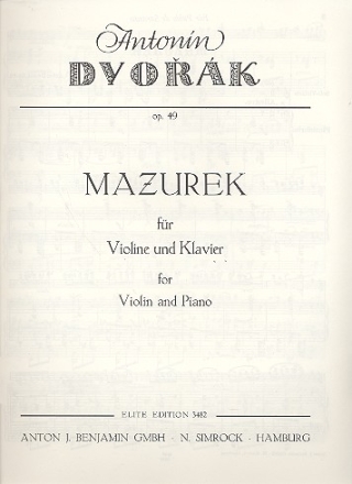 Mazurek op.49 fr Violine und Klavier