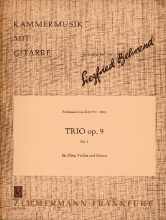 Trio op.9 Nr.1 fr Flte, Violine und Gitarre