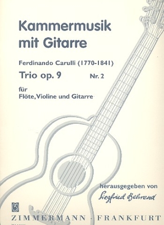 Trio op.9,2 fr Flte, Violine und Gitarre 3 Stimmen