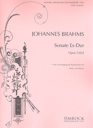 Sonate op.120,2 fr Violine und Klavier