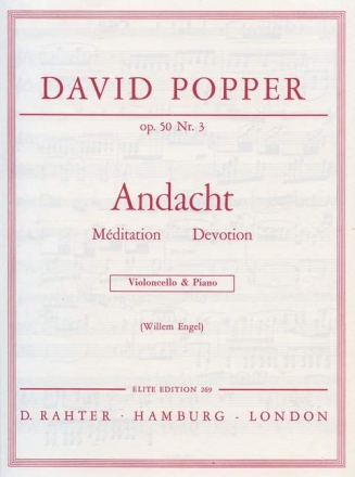 Andacht op.50,3 fr Violoncello und Klavier ENGEL, WILLEM, ED