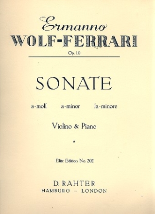 Sonate a-Moll op.10 fr Violine und Klavier