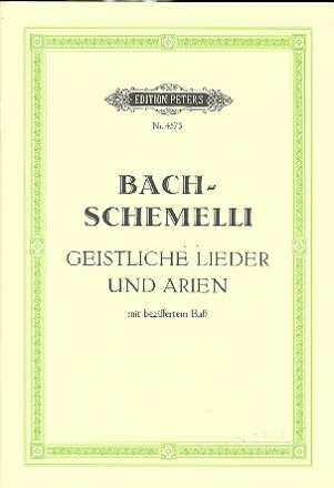 Geistliche Lieder und Arien (hoch- im Sopranschlssel notiert) und Bc (nicht ausgesetzt)