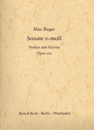 Sonate e-Moll op.122 fr Violine und Klavier