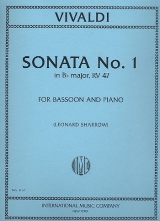 Sonata B flat major F.IV,1 bassoon and piano