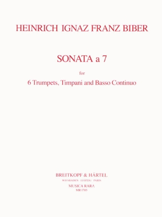 Sonata a 7 fr 6 Trompeten, Pauken und bc Stimmen