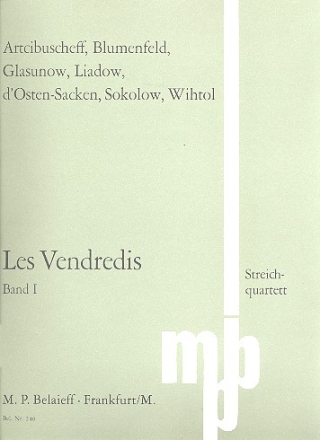 Les vendredis Band 1 fr Streichquartett Stimmen