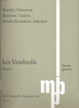 Les vendredis Band 2 fr Streichquartett Stimmen