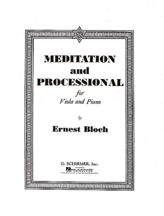 Meditation and Processional for viola and piano