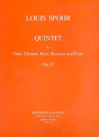 Quintett c-Moll op.52 fr Flte, Klarinette, horn, Fagott und Klavier