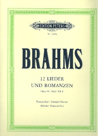 Lieder und Romanzen op.44 Band 1 fr Frauenchor Partitur (dt)