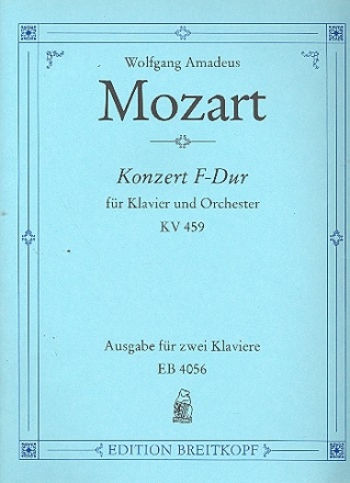 Konzert F-Dur Nr.19 KV459 fr Klavier und Orchester fr 2 Klaviere