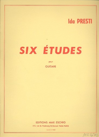 6 etudes pour guitare