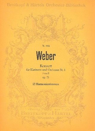 Konzert f-moll Nr.1 Op.73 fr Klarinette und Orchester Harmonie