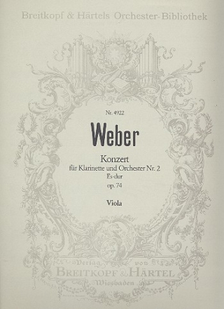 Konzert Nr.2 Es-Dur op.74 fr Klarinette und Orchester Viola