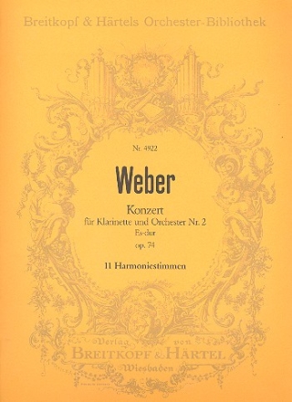 Konzert Nr.2 Es-Dur op.74 fr Klarinette und Orchester Harmonie