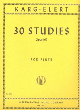 30 Studies op.107 for flute solo