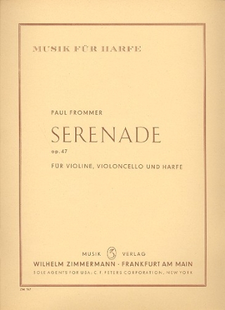 Serenade op.47 fr Violine, Violoncello und Harfe Partitur und 2 Stimmen