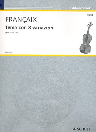 Tema con 8 variazioni fr Violine