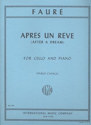 Aprs un rve for violoncello and piano