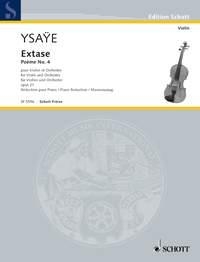 Extase - Pome No. 4 pour violon et orchestre Klavierauszug fr Violine und Klavier