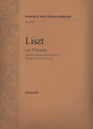 Les Prludes Sinfonische Dichtung Nr.3 fr Orchester Violoncello