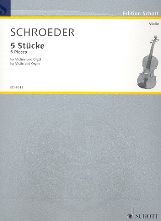 Fnf Stcke fr Violine und Orgel