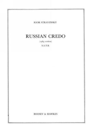 Russian Credo fr gemischter Chor (SATB) a cappella Chorpartitur