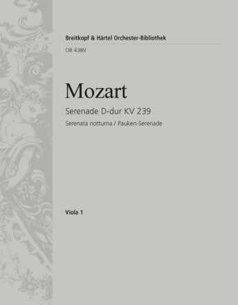 Serenade D-Dur KV239 fr 2 kleine Orchester Viola 1