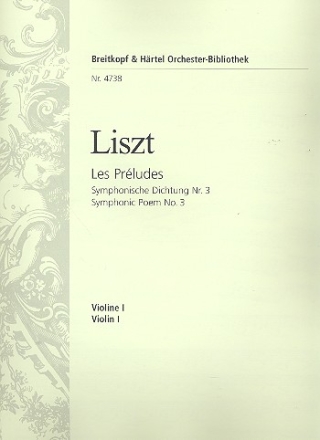 Les Prludes Sinfonische Dichtung Nr.3 fr Orchester Violine 1