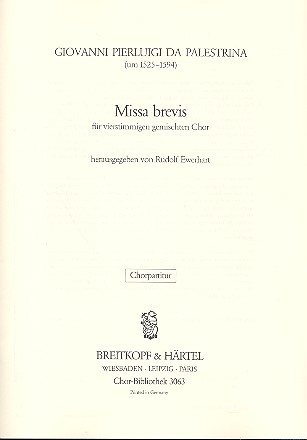 Missa brevis fr gem Chor a cappella Singpartitur