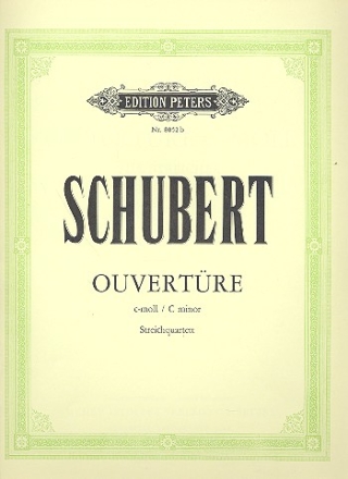 Ouvertre c-Moll D8 fr Streichorchester fr Streichquartett Stimmen