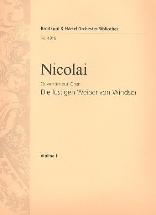 Die lustigen Weiber von Windsor - Ouvertre fr Orchester Violine 2