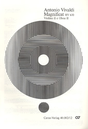 Magnificat RV610 (2 Fassungen) fr Soli (SAT), Chor und Orchester Violine 2 / Oboe 2