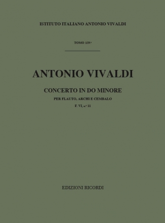 Concerto do minore  RV441 F.VI:11 per flauto e archi partitura